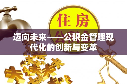 木里迈向未来——公积金管理现代化的创新与变革