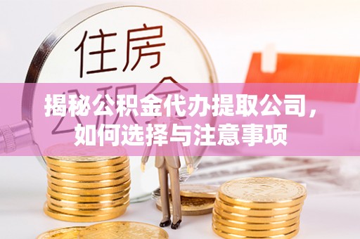 木里揭秘公积金代办提取公司，如何选择与注意事项