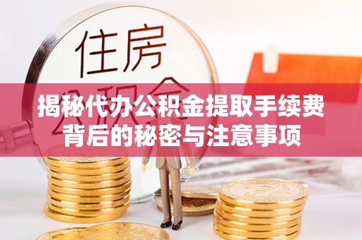木里揭秘代办公积金提取手续费背后的秘密与注意事项