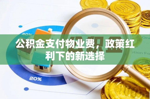 木里公积金支付物业费，政策红利下的新选择
